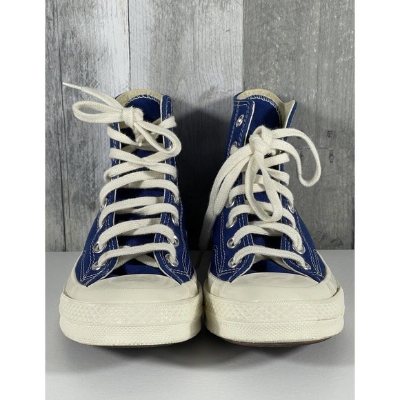 Converse Chuck 70 High x Comme des Garçons PLAY Blue Sz-7 Women’s /5 Men’s - Picture 6 of 12